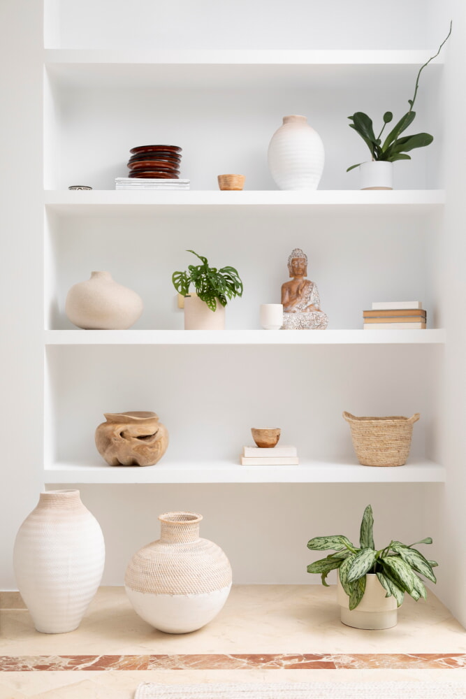 Sütün & Şömine & Raf